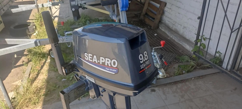 Подвесной мотор Sea-pro T 9.8S, куплен 2021, счетчик 16м/ч
